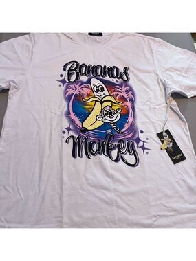 Bananas Monkey New Men's T-shirt X-Large